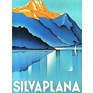 Wee Blue Coo ADVERT SILVAPLANA TRAVEL MOUNTAIN HISTORY SWISS GRAPHIC DESIGN POSTER 18x24 INCH LV256 Wee Blue Coo ADVERT SILVAPLANA TRAVEL MOUNTAIN HISTORY SWISS GRAPHIC DESIGN POSTER 18x24 INCH LV256