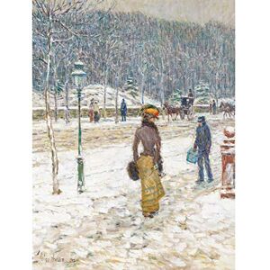 Fine Art Prints Hassam New York Street Snow Winter Impressionist Painting Large Wall Art Print Canvas Premium Mural Fine Art Prints Hassam New York Street Snow Winter Impressionist Painting Large Wall Art Print Canvas Premium Mural