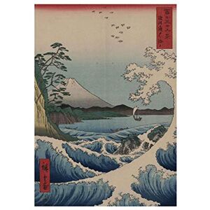 Wee Blue Coo Utagawa Japanese Sea Off Satta Old Painting Picture Wall Art Print Wee Blue Coo Utagawa Japanese Sea Off Satta Old Painting Picture Wall Art Print