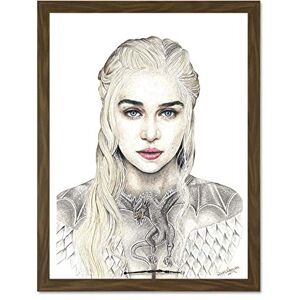 Wee Blue Coo Wayne Maguire Tattooed Mother Dragons Daenerys Inked Ikon Large Framed Art Print Poster Wall Decor 18x24 inch Wee Blue Coo Wayne Maguire Tattooed Mother Dragons Daenerys Inked Ikon Large Framed Art Print Poster Wall Decor 18x24 inch
