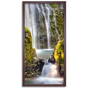 Artery8 BLM Wick Wild Scenic River Waterfall Long Exposure Framed Wall Art Print Long 25X12 Inch Artery8 BLM Wick Wild Scenic River Waterfall Long Exposure Framed Wall Art Print Long 25X12 Inch