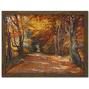 Artery8 Florian Praterallee Autumn Vienna Trees Painting Artwork Framed Wall Art Print 18X24 Inch Artery8 Florian Praterallee Autumn Vienna Trees Painting Artwork Framed Wall Art Print 18X24 Inch