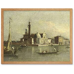 Artery8 Guardi View Isola Di San Michele Venice Painting Art Print Framed Poster Wall Decor 12x16 inch Artery8 Guardi View Isola Di San Michele Venice Painting Art Print Framed Poster Wall Decor 12x16 inch