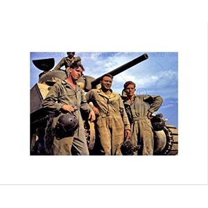 Wee Blue Coo VINTAGE PHOTOGRAPHY WAR WWII USA TANK CREW GUN ARMY FRAMED ART PRINT B12X6647 Wee Blue Coo VINTAGE PHOTOGRAPHY WAR WWII USA TANK CREW GUN ARMY FRAMED ART PRINT B12X6647