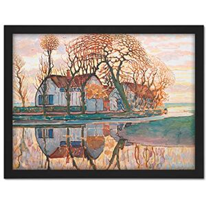 Fine Art Prints Mondrian Farm Near Duivendrecht Trees Landscape Painting Large Framed Art Print Poster Wall Decor 18x24 in Fine Art Prints Mondrian Farm Near Duivendrecht Trees Landscape Painting Large Framed Art Print Poster Wall Decor 18x24 in