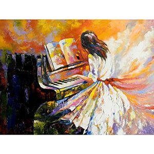 Fine Art Prints Music Piano Girl Impressionism Large Wall Art Print Canvas Premium Poster Fine Art Prints Music Piano Girl Impressionism Large Wall Art Print Canvas Premium Poster