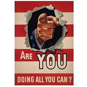 Wee Blue Coo Vintage Ad War WWII Stripe Point Finger Uncle Sam Flag Wall Art Print Wee Blue Coo Vintage Ad War WWII Stripe Point Finger Uncle Sam Flag Wall Art Print