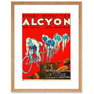 Wee Blue Coo Alcyon Cycles Event Tour Europe Artwork Framed Wall Art Print 12X16 Inch Wee Blue Coo Alcyon Cycles Event Tour Europe Artwork Framed Wall Art Print 12X16 Inch