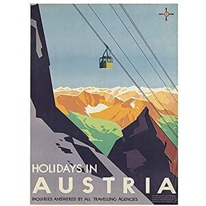 Wee Blue Coo Austria Travel Ski Lift Alpine Unframed Wall Art Print Poster Home Decor Premium Wee Blue Coo Austria Travel Ski Lift Alpine Unframed Wall Art Print Poster Home Decor Premium