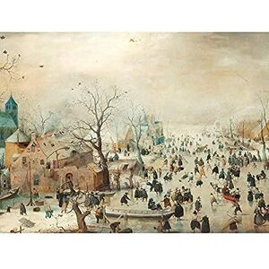Artery8 Avercamp Winter Landscape Ice Skaters Painting Art Print Canvas Premium Wall Decor Poster Mural Artery8 Avercamp Winter Landscape Ice Skaters Painting Art Print Canvas Premium Wall Decor Poster Mural
