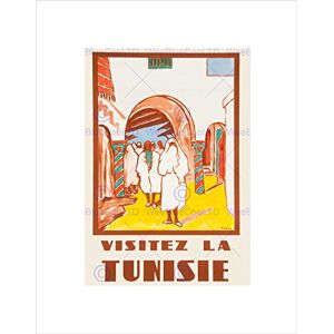 Wee Blue Coo Travel Tunisia North Africa French People Building France Wall Art Print Wee Blue Coo Travel Tunisia North Africa French People Building France Wall Art Print