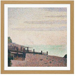 Fine Art Prints Georges Pierre Seurat Honfleur Un Soir Embouchure De La Seine Square Wooden Framed Wall Art Print Picture 16X16 Inch Fine Art Prints Georges Pierre Seurat Honfleur Un Soir Embouchure De La Seine Square Wooden Framed Wall Art Print Picture 16X16 Inch