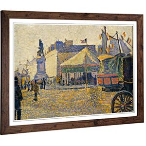 Big Box Art Framed Print of Paul Signac Place Clichy Design Wall Art Picture Home Decor for Kitchen, Living, Dining Room, Bedroom, Hallway, Office, Walnut, A2 / 24.5x18 Inch / 62x45cm Big Box Art Framed Print of Paul Signac Place Clichy Design Wall Art Picture Home Decor for Kitchen, Living, Dining Room, Bedroom, Hallway, Office, Walnut, A2 / 24.5x18 Inch / 62x45cm
