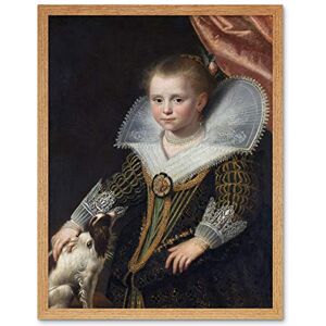 Artery8 Moreelse The Little Princess Portrait Girl Painting Art Print Framed Poster Wall Decor 12x16 inch Artery8 Moreelse The Little Princess Portrait Girl Painting Art Print Framed Poster Wall Decor 12x16 inch