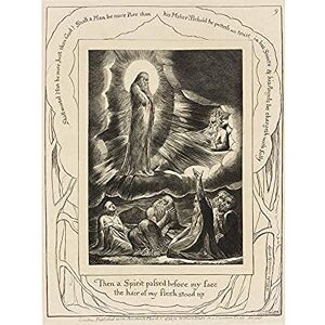 Artery8 Blake The Vision Of Eliphaz 1825 Painting Unframed Wall Art Print Poster Home Decor Premium Artery8 Blake The Vision Of Eliphaz 1825 Painting Unframed Wall Art Print Poster Home Decor Premium