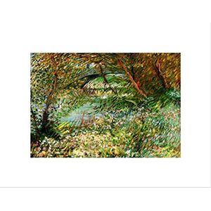 Wee Blue Coo VAN GOGH BANKS SEINE WITH PONT DE CLICHY IN SPRING FRAMED PRINT B12X1999 Wee Blue Coo VAN GOGH BANKS SEINE WITH PONT DE CLICHY IN SPRING FRAMED PRINT B12X1999