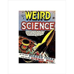Wee Blue Coo Magazine Cover 1951 Weird Science Sci Fi Atomic War Space Wall Art Print Wee Blue Coo Magazine Cover 1951 Weird Science Sci Fi Atomic War Space Wall Art Print