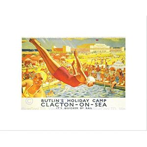 Wee Blue Coo TRAVEL CLACTON HOLIDAY CAMP FUN SWIM POOL DIVE RAIL TRAIN UK ART PRINT B12X6374 Wee Blue Coo TRAVEL CLACTON HOLIDAY CAMP FUN SWIM POOL DIVE RAIL TRAIN UK ART PRINT B12X6374