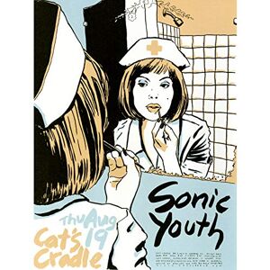 Wee Blue Coo MUSIC CONCERT ADVERT SONIC YOUTH CAT'S CRADLE USA FINE ART PRINT POSTER 30X40 CM 12X16 IN BB6781B Wee Blue Coo MUSIC CONCERT ADVERT SONIC YOUTH CAT'S CRADLE USA FINE ART PRINT POSTER 30X40 CM 12X16 IN BB6781B