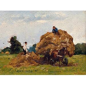 Artery8 Willem De Zwart Hay Wagon Rural Farm Painting Unframed Wall Art Print Poster Home Decor Premium Artery8 Willem De Zwart Hay Wagon Rural Farm Painting Unframed Wall Art Print Poster Home Decor Premium