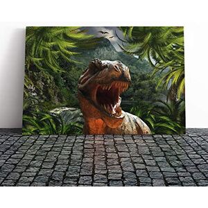 Big Box Art Canvas Print Wall Art Tyrannosaurus Rex Dinosaur Mounted and Stretched Box Frame Picture Home Decor for Kitchen, Living, Dining Room, Bedroom, Hallway, Multi-Colour, 30x20 Inch Big Box Art Canvas Print Wall Art Tyrannosaurus Rex Dinosaur Mounted and Stretched Box Frame Picture Home Decor for Kitchen, Living, Dining Room, Bedroom, Hallway, Multi-Colour, 30x20 Inch