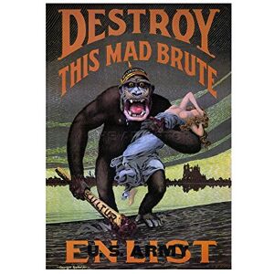 Wee Blue Coo War Anti German Enlist First World Great Picture Wall Art Print Wee Blue Coo War Anti German Enlist First World Great Picture Wall Art Print