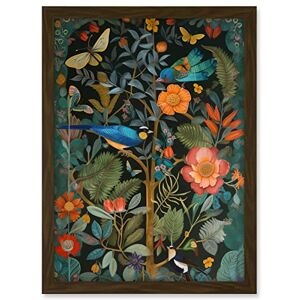 Artery8 Birds and Butterflies Modern Flower Art Nouveau Artwork Framed A3 Wall Art Print Artery8 Birds and Butterflies Modern Flower Art Nouveau Artwork Framed A3 Wall Art Print