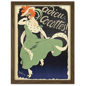 Fine Art Prints Grun Theatre Show Adieu Cocottes Advert Large Framed Art Print Poster Wall Decor 18x24 in Fine Art Prints Grun Theatre Show Adieu Cocottes Advert Large Framed Art Print Poster Wall Decor 18x24 in