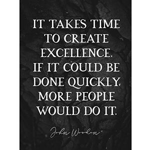 Artery8 Slate Quote John Wooden Excellence Basketball Coach Unframed Wall Art Print Poster Home Decor Premium Artery8 Slate Quote John Wooden Excellence Basketball Coach Unframed Wall Art Print Poster Home Decor Premium