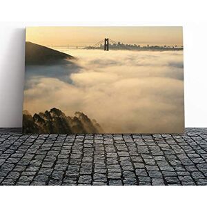 Big Box Art Canvas Print Wall Art San Francisco Fog Golden Gate Bridge Mounted & Stretched Box Frame Picture Home Decor for Kitchen, Living Room, Bedroom, Hallway, Multi-Colour, 20x14 Inch Big Box Art Canvas Print Wall Art San Francisco Fog Golden Gate Bridge Mounted & Stretched Box Frame Picture Home Decor for Kitchen, Living Room, Bedroom, Hallway, Multi-Colour, 20x14 Inch