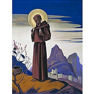 Fine Art Prints Roerich Saint Francis Modernist Painting Art Print Canvas Premium Wall Decor Poster Mural Fine Art Prints Roerich Saint Francis Modernist Painting Art Print Canvas Premium Wall Decor Poster Mural