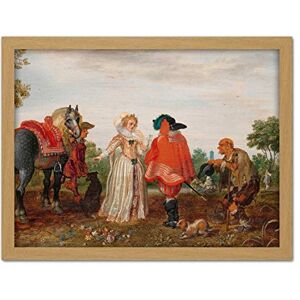 Artery8 Pietersz Van De Venne Spring The Meeting Painting Artwork Framed Wall Art Print 18X24 Inch Artery8 Pietersz Van De Venne Spring The Meeting Painting Artwork Framed Wall Art Print 18X24 Inch