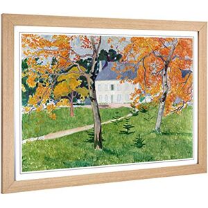Big Box Art Framed Print of Emile Bernard House Among The Trees Design Wall Art Picture Home Decor for Kitchen, Living Room, Bedroom, Hallway, Oak, A2 / 24.5x18 Inch / 62x45cm Big Box Art Framed Print of Emile Bernard House Among The Trees Design Wall Art Picture Home Decor for Kitchen, Living Room, Bedroom, Hallway, Oak, A2 / 24.5x18 Inch / 62x45cm
