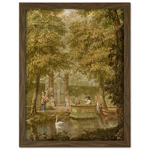 Artery8 Andriessen Dutch Landscape River Boat Painting Artwork Framed Wall Art Print 18X24 Inch Artery8 Andriessen Dutch Landscape River Boat Painting Artwork Framed Wall Art Print 18X24 Inch