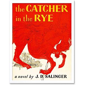 Wee Blue Coo Book Cover Catcher Rye Salinger Classic Red Horse City Novel Art Print Framed Poster Wall Decor 12X16 Inch Wee Blue Coo Book Cover Catcher Rye Salinger Classic Red Horse City Novel Art Print Framed Poster Wall Decor 12X16 Inch