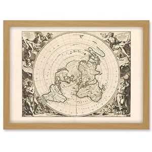 Artery8 Jacques Cassini Flat Earth Map 1713 Sepia Colour Terrestrial Planisphere According to Astronomers New Observations Decorative World Polar Projection Artwork Framed A3 Wall Art Print Artery8 Jacques Cassini Flat Earth Map 1713 Sepia Colour Terrestrial Planisphere According to Astronomers New Observations Decorative World Polar Projection Artwork Framed A3 Wall Art Print