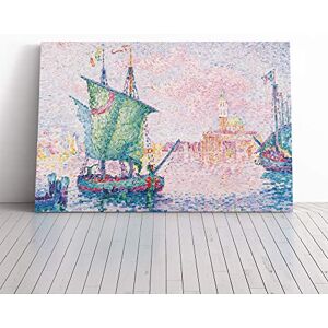Big Box Art Canvas Print Wall Art Paul Signac Venice The Pink Cloud Mounted & Stretched Box Frame Picture Home Decor for Kitchen, Living Room, Bedroom, Hallway, Multi-Colour, 30x20 Inch Big Box Art Canvas Print Wall Art Paul Signac Venice The Pink Cloud Mounted & Stretched Box Frame Picture Home Decor for Kitchen, Living Room, Bedroom, Hallway, Multi-Colour, 30x20 Inch