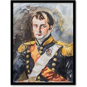 Artery8 Napoleon Bonaparte France Emperor Portrait Man Cave Artwork Framed Wall Art Print 18X24 Inch Artery8 Napoleon Bonaparte France Emperor Portrait Man Cave Artwork Framed Wall Art Print 18X24 Inch