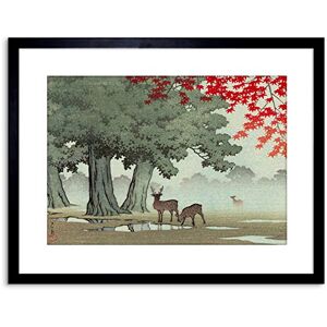 Wee Blue Coo PAINTING NATURE JAPAN TREE DEER JAPAN KAWASE HASUI FRAMED PRINT F97X4229 Wee Blue Coo PAINTING NATURE JAPAN TREE DEER JAPAN KAWASE HASUI FRAMED PRINT F97X4229