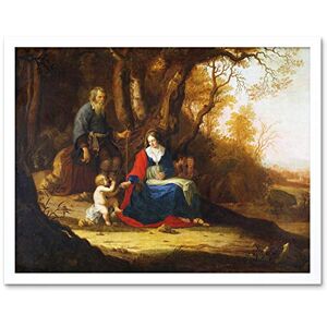 Artery8 Van Vianen Rest On The Flight Into Egypt Painting Art Print Framed Poster Wall Decor 12x16 inch Artery8 Van Vianen Rest On The Flight Into Egypt Painting Art Print Framed Poster Wall Decor 12x16 inch