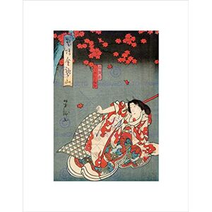 Wee Blue Coo Cultural Abstract Japan Blossom Geisha Yoshitaki Wall Art Print Wee Blue Coo Cultural Abstract Japan Blossom Geisha Yoshitaki Wall Art Print
