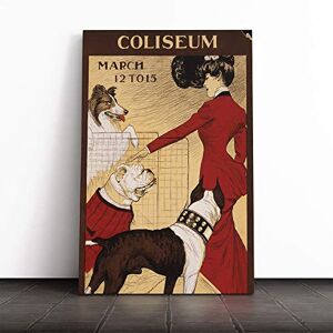 Big Box Art Poster Dog Show Vol.2 Canvas Print Gallery Wrapped 30mm Frame Wall Art 24x16 inches Ready to Hang Retro Animals Picture Living Room Bedroom Lounge Office Big Box Art Poster Dog Show Vol.2 Canvas Print Gallery Wrapped 30mm Frame Wall Art 24x16 inches Ready to Hang Retro Animals Picture Living Room Bedroom Lounge Office