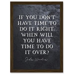 Artery8 Slate Quote John Wooden Do It Right Do It Over Basketball Coach Inspiring Sports Artwork Framed Wall Art Print A4 Artery8 Slate Quote John Wooden Do It Right Do It Over Basketball Coach Inspiring Sports Artwork Framed Wall Art Print A4