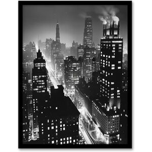 Artery8 Gotham City Black White Cityscape Concept Art Living Room Artwork Framed Wall Art Print A4 Artery8 Gotham City Black White Cityscape Concept Art Living Room Artwork Framed Wall Art Print A4