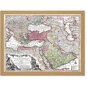 Wee Blue Coo Map Antique Seutter Turkey Ottoman Empire Persia Arabia Art Large Framed Art Print Poster Wall Decor 18x24 inch Wee Blue Coo Map Antique Seutter Turkey Ottoman Empire Persia Arabia Art Large Framed Art Print Poster Wall Decor 18x24 inch
