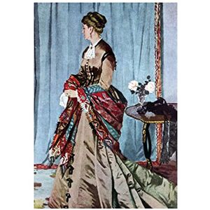 Wee Blue Coo Painting Monet Madame Gaudibert Old Master Wall Art Print Wee Blue Coo Painting Monet Madame Gaudibert Old Master Wall Art Print