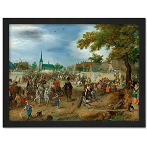 Artery8 Venne Princes Maurice Valkenburg Horse Fair Artwork Framed Wall Art Print 18X24 Inch Artery8 Venne Princes Maurice Valkenburg Horse Fair Artwork Framed Wall Art Print 18X24 Inch