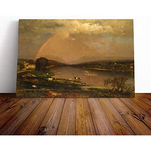 Big Box Art Canvas Print Wall Art George Innes Landscape (4) Mounted and Stretched Box Frame Picture Home Decor for Kitchen, Living, Dining Room, Bedroom, Hallway, Multi-Colour, 20x14 Inch Big Box Art Canvas Print Wall Art George Innes Landscape (4) Mounted and Stretched Box Frame Picture Home Decor for Kitchen, Living, Dining Room, Bedroom, Hallway, Multi-Colour, 20x14 Inch