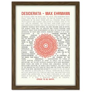 Wee Blue Coo Desiderata Ehrman Mandala Artwork Framed Wall Art Print 18X24 Inch Wee Blue Coo Desiderata Ehrman Mandala Artwork Framed Wall Art Print 18X24 Inch
