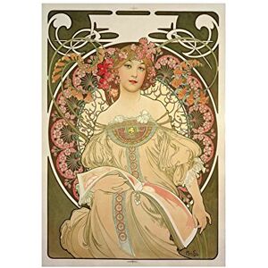 Wee Blue Coo Mucha Champagne Publisher 1897 Old Painting Picture Wall Art Print Wee Blue Coo Mucha Champagne Publisher 1897 Old Painting Picture Wall Art Print